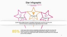 明亮多彩色系PPT图表免费下载(40)