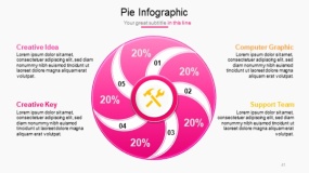 明亮多彩色系PPT图表免费下载(41)