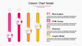明亮多彩色系PPT图表免费下载(44)