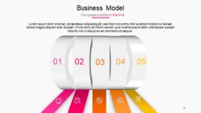 明亮多彩色系PPT图表免费下载(46)