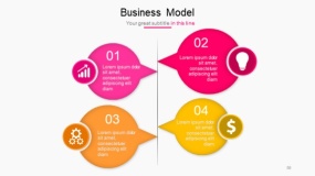 明亮多彩色系PPT图表免费下载(58)