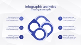 深蓝色低面多边形风格PPT免费下载(51)