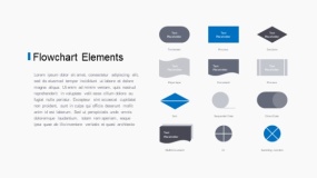 简约设计蓝色工业流程图PPT图表下载(1)
