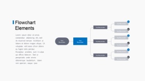 简约设计蓝色工业流程图PPT图表下载(15)