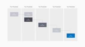 简约设计蓝色工业流程图PPT图表下载(20)