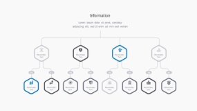 简约设计蓝色工业流程图PPT图表下载(22)