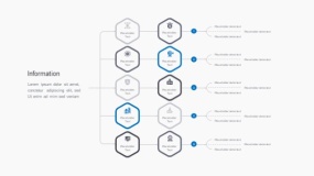 简约设计蓝色工业流程图PPT图表下载(23)