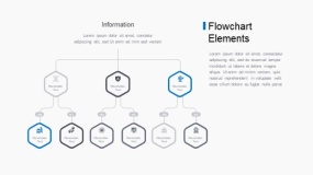 简约设计蓝色工业流程图PPT图表下载(24)