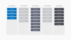 简约设计蓝色工业流程图PPT图表下载(8)