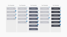 简约设计蓝色工业流程图PPT图表下载(9)