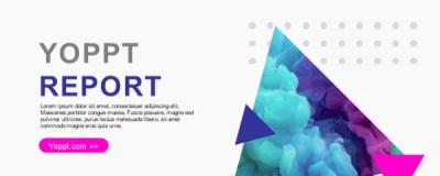 炫彩蓝紫色新媒体社交媒体分析PPT模板免费下载