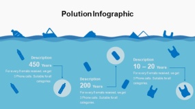 蓝色大海鱼群海洋生物PPT图表下载(27)