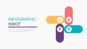 靓丽多彩SWOT优劣势分析PPT免费下载(1)