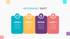 靓丽多彩SWOT优劣势分析PPT免费下载(10)