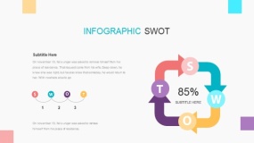 靓丽多彩SWOT优劣势分析PPT免费下载(14)