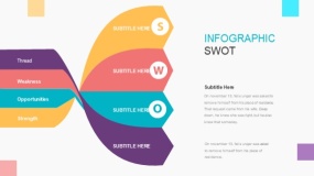 靓丽多彩SWOT优劣势分析PPT免费下载(15)
