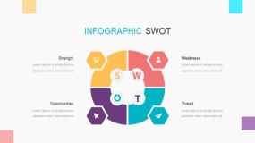 靓丽多彩SWOT优劣势分析PPT免费下载(16)
