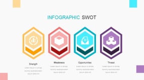 靓丽多彩SWOT优劣势分析PPT免费下载(21)