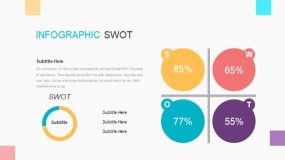 靓丽多彩SWOT优劣势分析PPT免费下载(24)