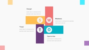 靓丽多彩SWOT优劣势分析PPT免费下载(26)