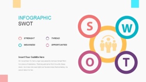 靓丽多彩SWOT优劣势分析PPT免费下载(3)