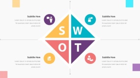 靓丽多彩SWOT优劣势分析PPT免费下载(5)