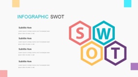 靓丽多彩SWOT优劣势分析PPT免费下载(6)