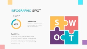 靓丽多彩SWOT优劣势分析PPT免费下载(8)