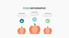 卡通美食主题PPT食物PPT图表免费下载(20)