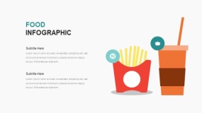 卡通美食主题PPT食物PPT图表免费下载(30)