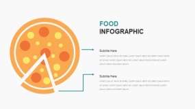 卡通美食主题PPT食物PPT图表免费下载(6)