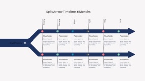 时间流程图斜箭头PPT免费下载(1)