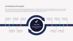 时间流程图斜箭头PPT免费下载(10)