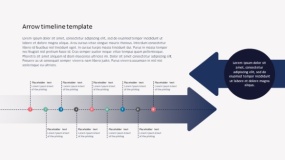 时间流程图斜箭头PPT免费下载(12)