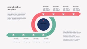 时间流程图斜箭头PPT免费下载(18)