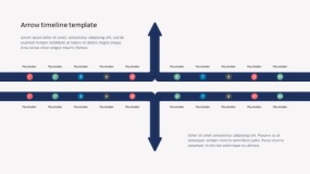 时间流程图斜箭头PPT免费下载(24)