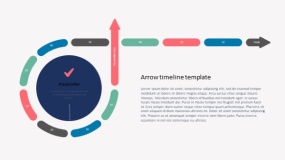 时间流程图斜箭头PPT免费下载(27)