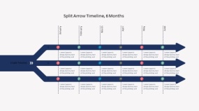 时间流程图斜箭头PPT免费下载(3)