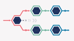 时间流程图斜箭头PPT免费下载(7)