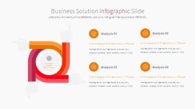 橙色商务PPT模板素材免费下载(4)