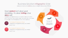 橙色商务PPT模板素材免费下载(5)