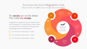 橙色商务PPT模板素材免费下载(7)