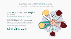 绿色卡通人物鼠绘手绘PPT图表下载(10)
