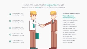 绿色卡通人物鼠绘手绘PPT图表下载(11)