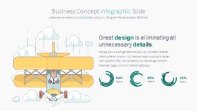 绿色卡通人物鼠绘手绘PPT图表下载(14)