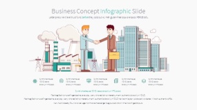 绿色卡通人物鼠绘手绘PPT图表下载(16)