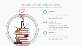 绿色卡通人物鼠绘手绘PPT图表下载(23)