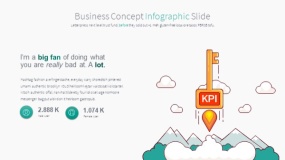 绿色卡通人物鼠绘手绘PPT图表下载(26)