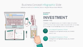绿色卡通人物鼠绘手绘PPT图表下载(27)
