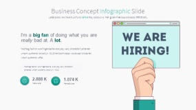 绿色卡通人物鼠绘手绘PPT图表下载(4)